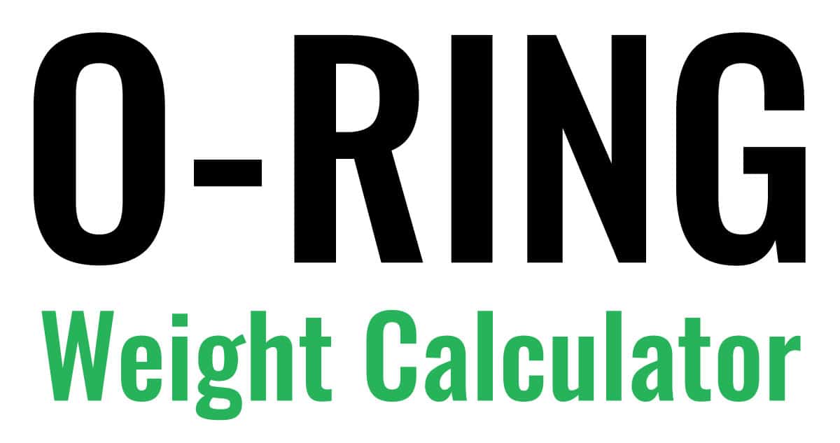 ORing Weight Calculator Global ORing and Seal