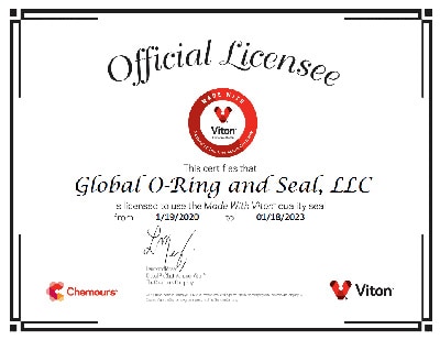 Certificado de licenciatario de Viton®