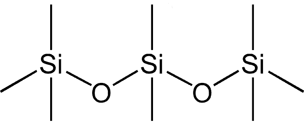 Chemische Struktur von PDMS