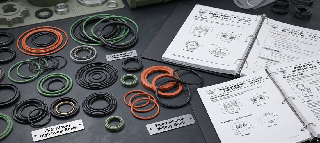 Mil-spec o-rings and seals for defense and military systems