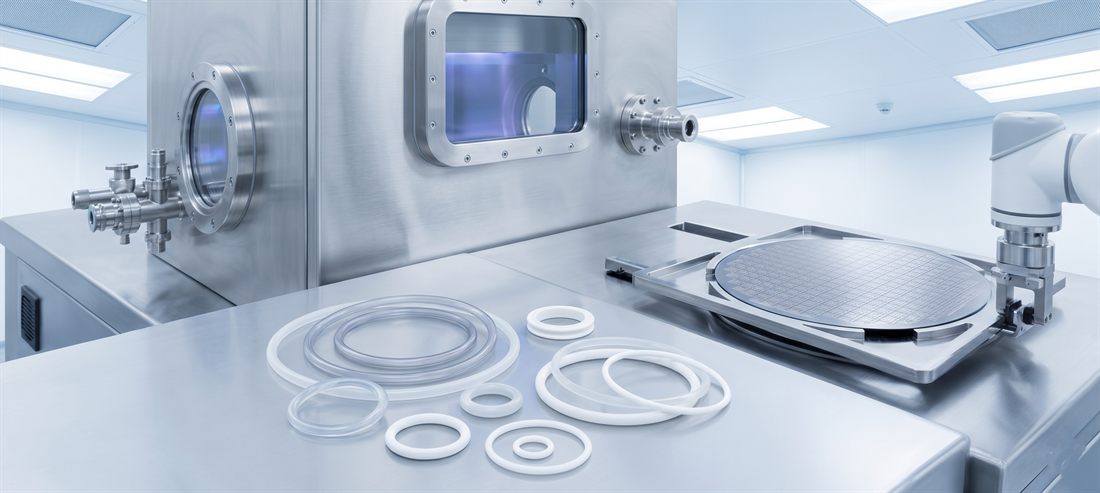 High-purity semiconductor o-rings and seals for wafer fab process tools